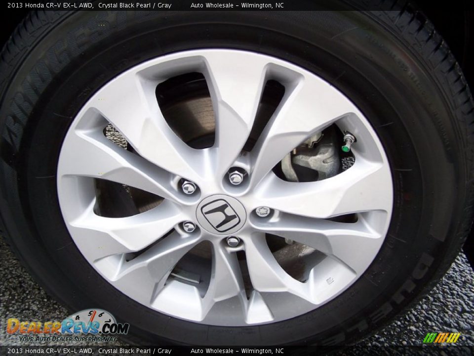 2013 Honda CR-V EX-L AWD Crystal Black Pearl / Gray Photo #7
