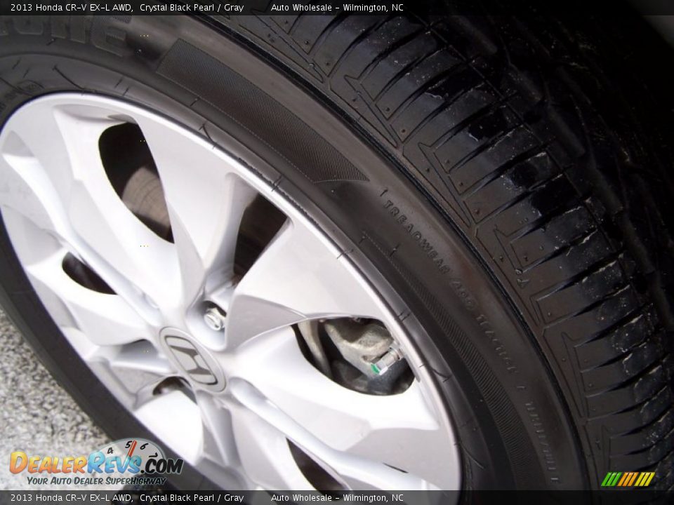 2013 Honda CR-V EX-L AWD Crystal Black Pearl / Gray Photo #8
