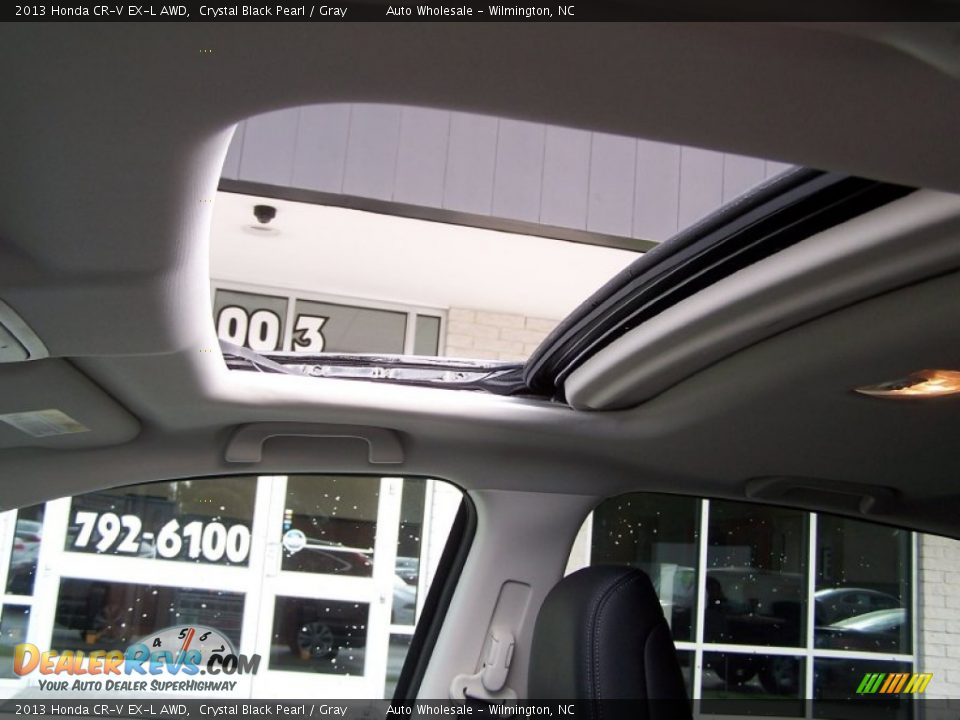 2013 Honda CR-V EX-L AWD Crystal Black Pearl / Gray Photo #12