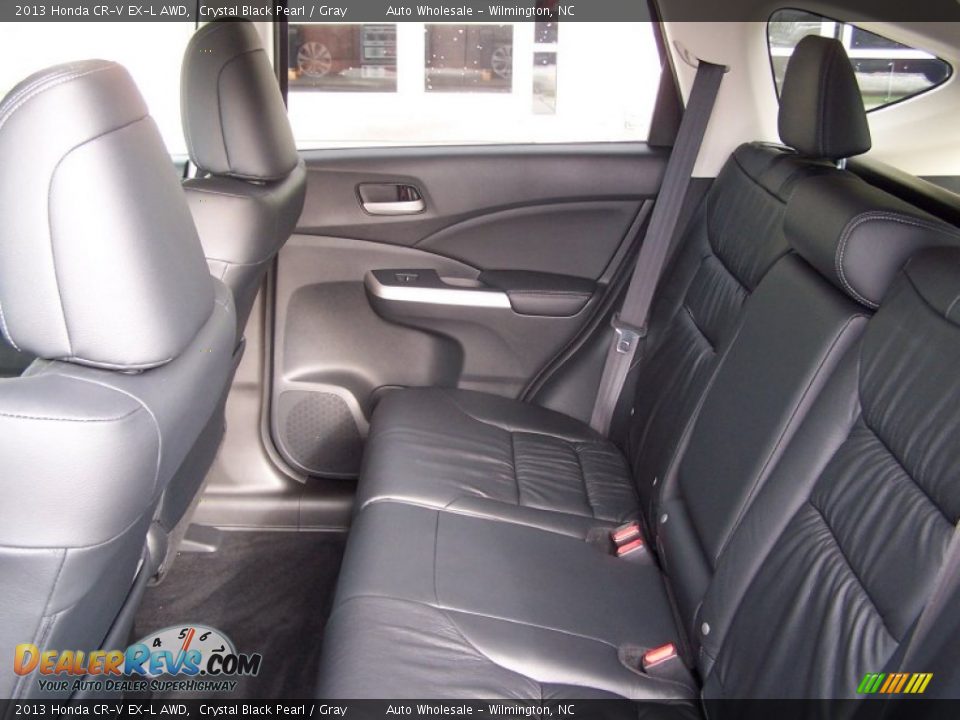 2013 Honda CR-V EX-L AWD Crystal Black Pearl / Gray Photo #13