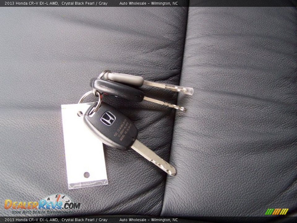 2013 Honda CR-V EX-L AWD Crystal Black Pearl / Gray Photo #20
