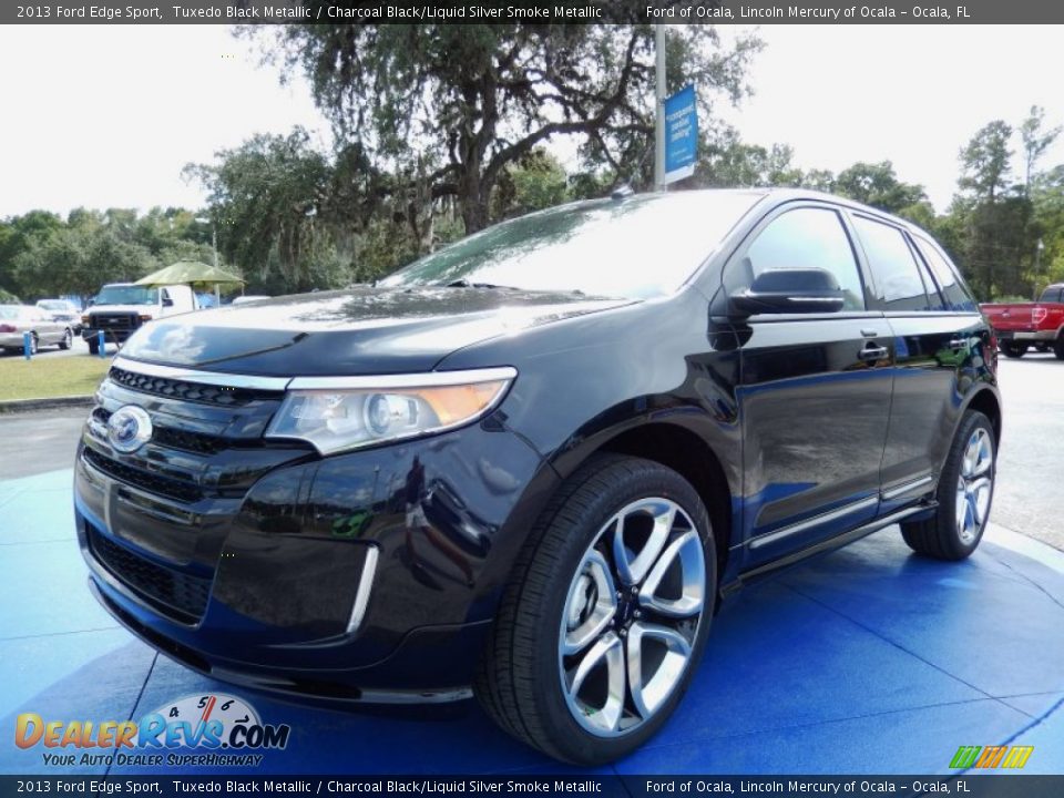 2013 Ford Edge Sport Tuxedo Black Metallic / Charcoal Black/Liquid Silver Smoke Metallic Photo #1