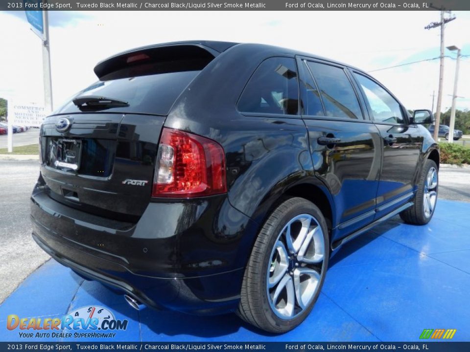 2013 Ford Edge Sport Tuxedo Black Metallic / Charcoal Black/Liquid Silver Smoke Metallic Photo #3