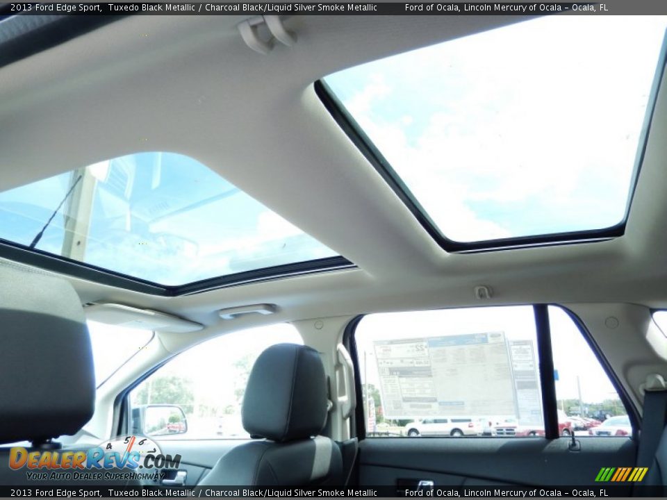 2013 Ford Edge Sport Tuxedo Black Metallic / Charcoal Black/Liquid Silver Smoke Metallic Photo #8