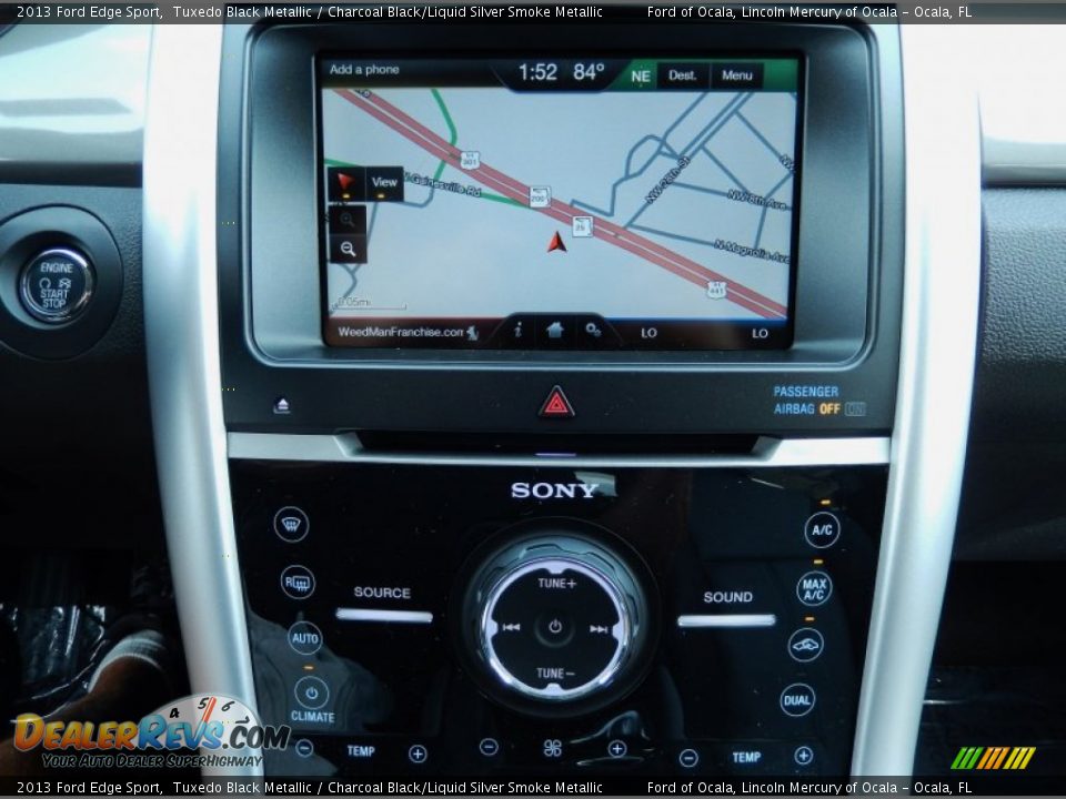 2013 Ford Edge Sport Tuxedo Black Metallic / Charcoal Black/Liquid Silver Smoke Metallic Photo #11