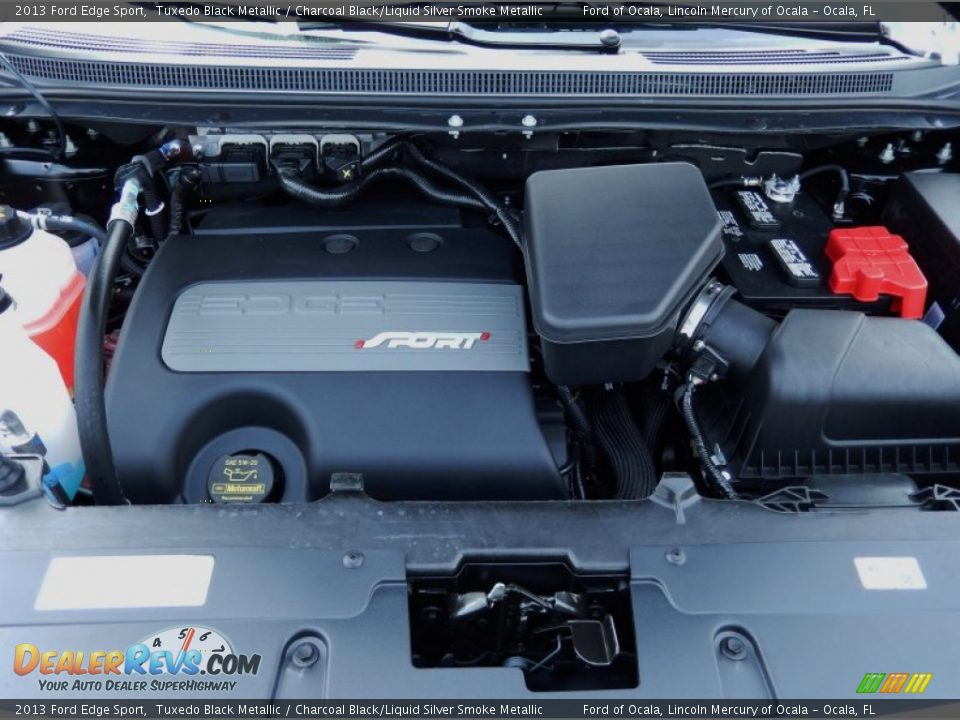 2013 Ford Edge Sport Tuxedo Black Metallic / Charcoal Black/Liquid Silver Smoke Metallic Photo #12
