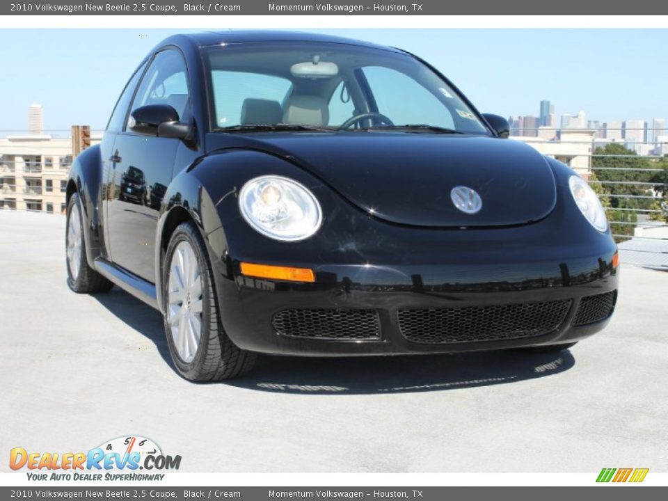 2010 Volkswagen New Beetle 2.5 Coupe Black / Cream Photo #1