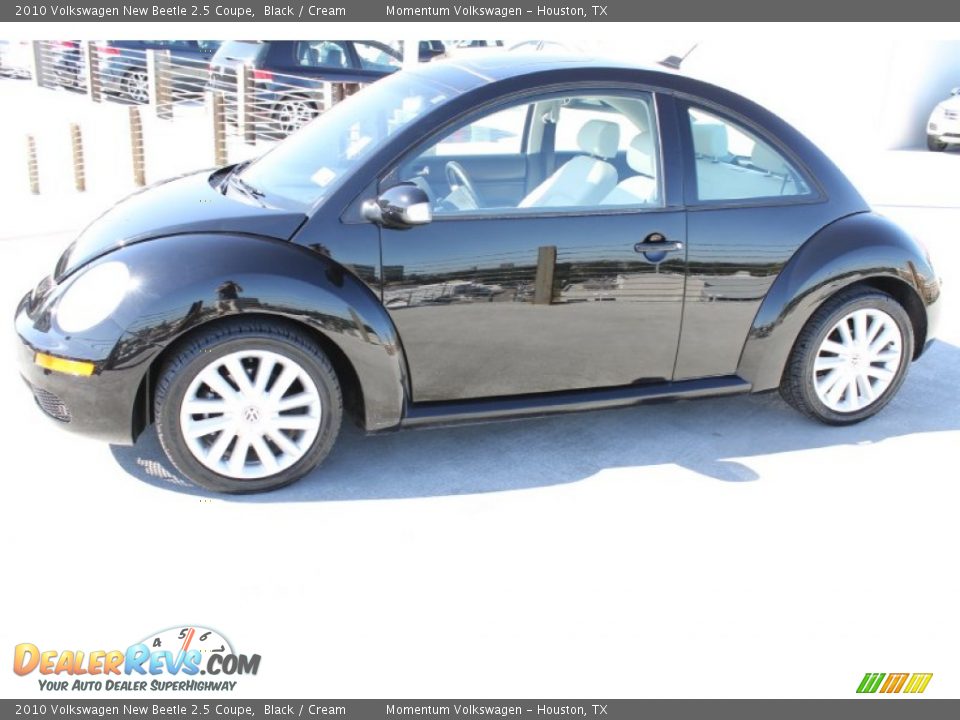 2010 Volkswagen New Beetle 2.5 Coupe Black / Cream Photo #5