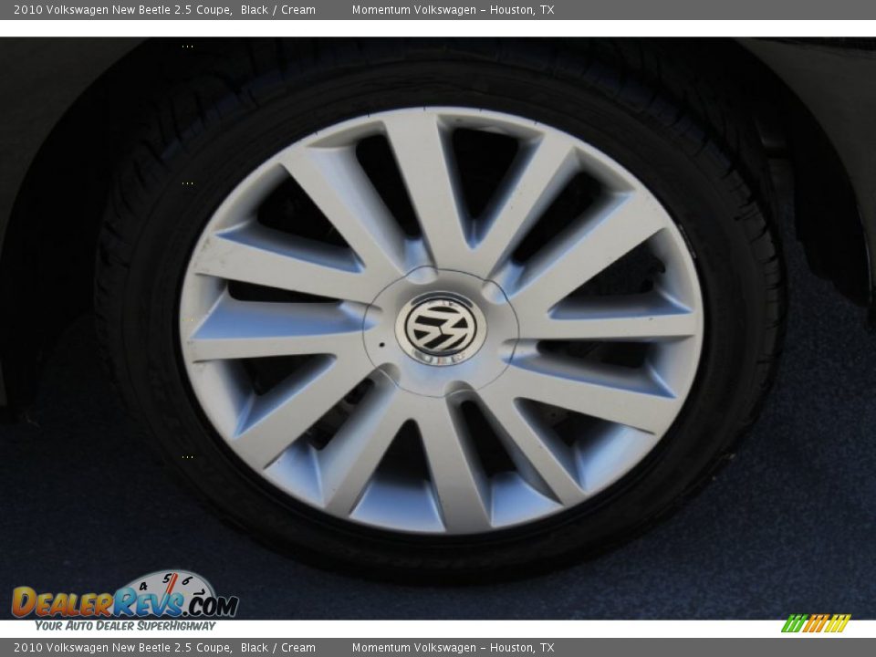 2010 Volkswagen New Beetle 2.5 Coupe Black / Cream Photo #6