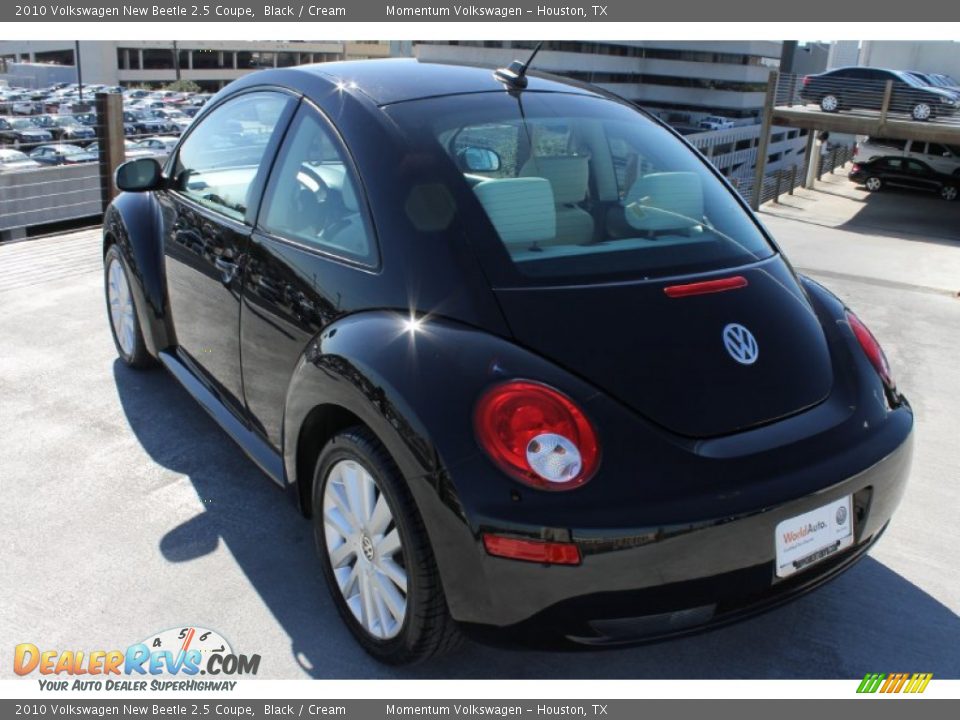 2010 Volkswagen New Beetle 2.5 Coupe Black / Cream Photo #7