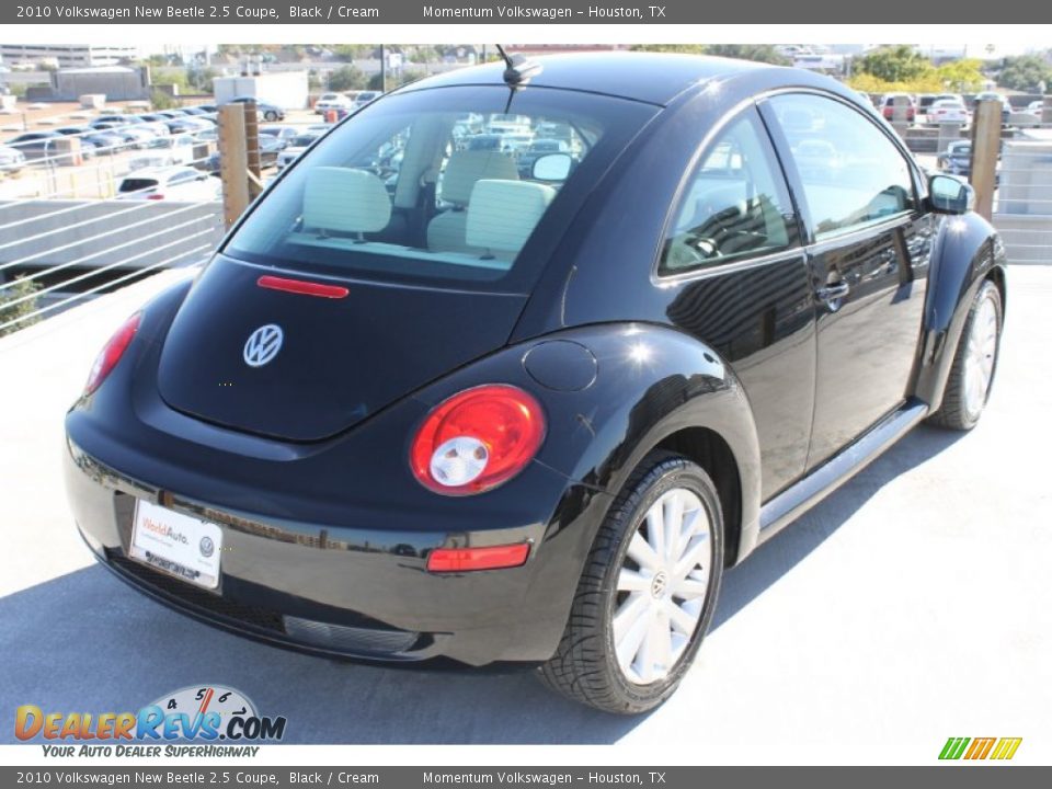 2010 Volkswagen New Beetle 2.5 Coupe Black / Cream Photo #9