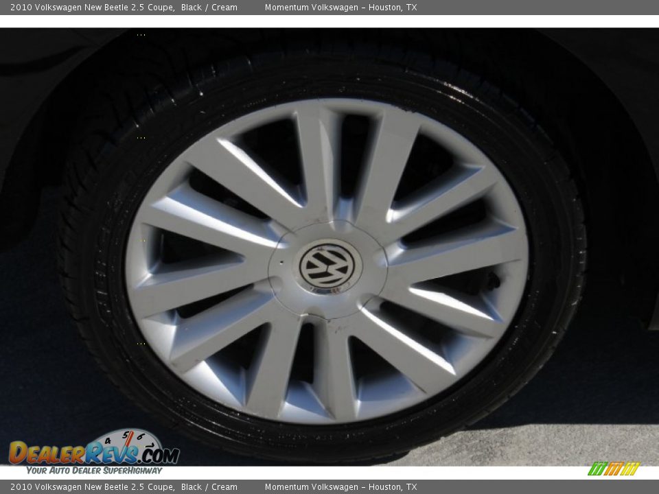 2010 Volkswagen New Beetle 2.5 Coupe Black / Cream Photo #10