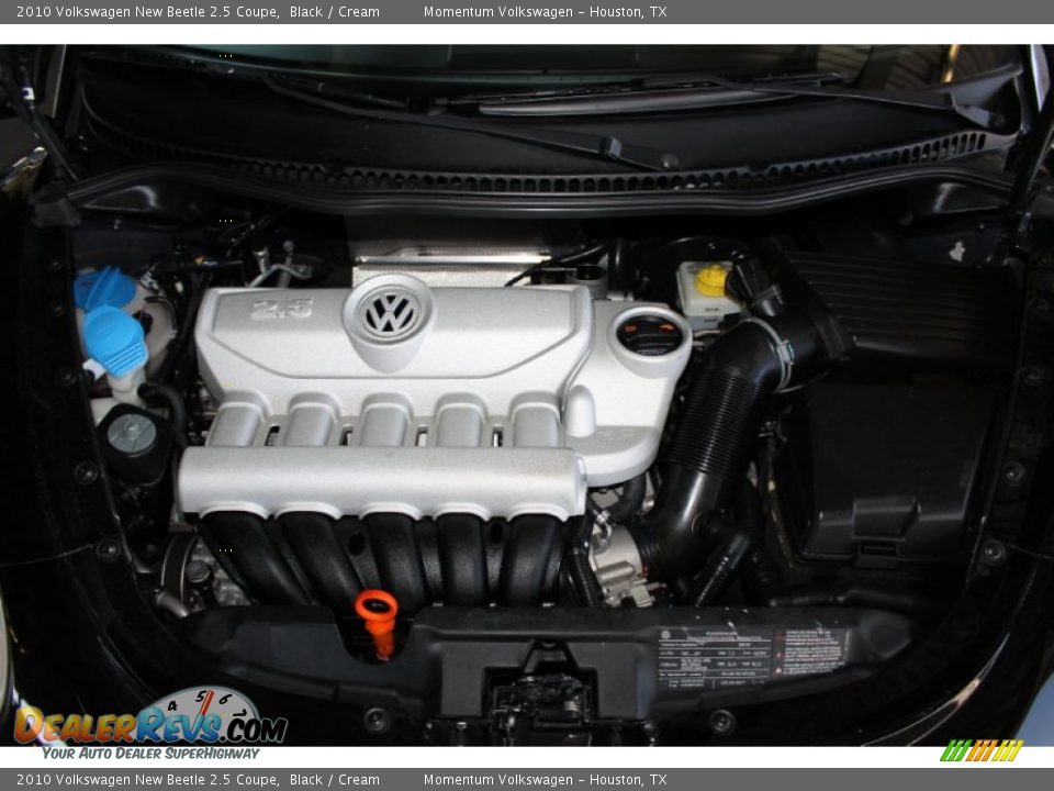 2010 Volkswagen New Beetle 2.5 Coupe Black / Cream Photo #25