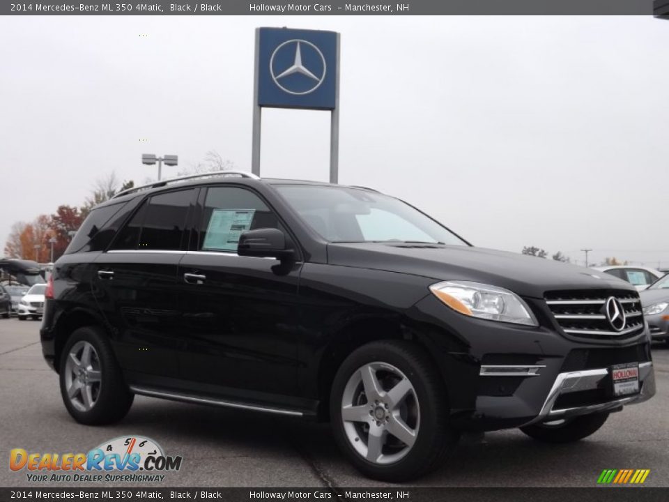 2014 Mercedes-Benz ML 350 4Matic Black / Black Photo #3