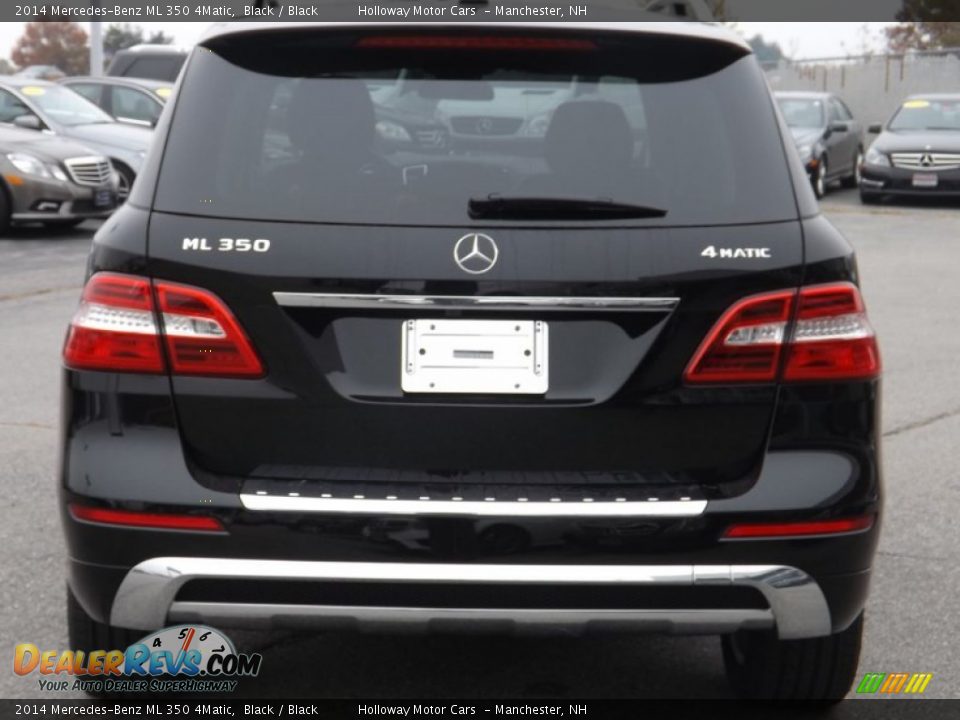 2014 Mercedes-Benz ML 350 4Matic Black / Black Photo #4