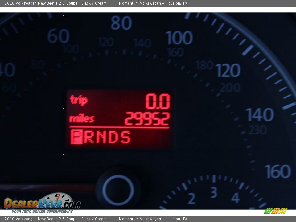 2010 Volkswagen New Beetle 2.5 Coupe Black / Cream Photo #26