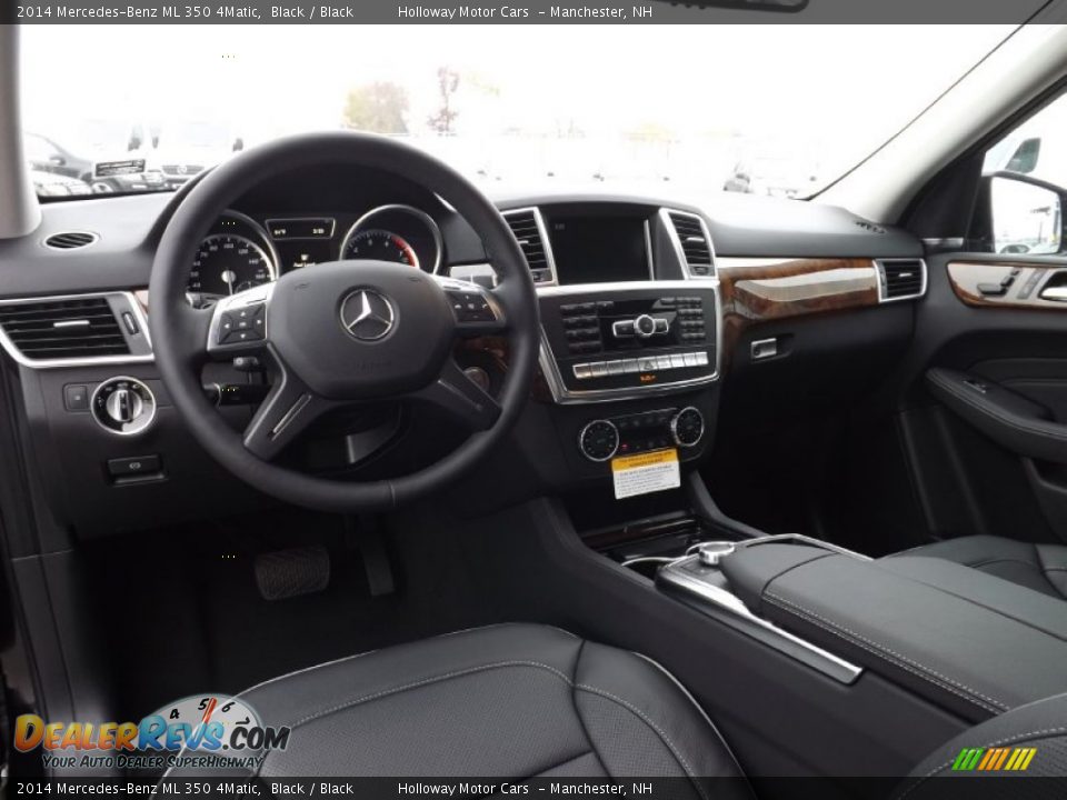 2014 Mercedes-Benz ML 350 4Matic Black / Black Photo #7
