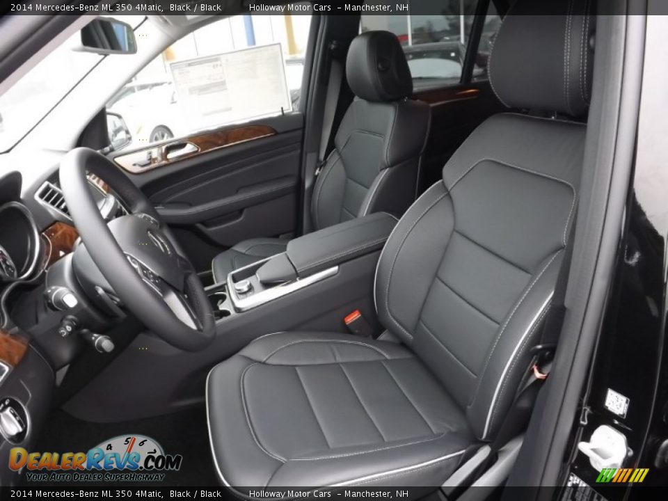 2014 Mercedes-Benz ML 350 4Matic Black / Black Photo #9