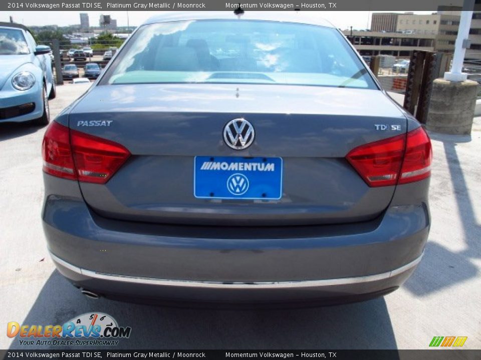 2014 Volkswagen Passat TDI SE Platinum Gray Metallic / Moonrock Photo #5