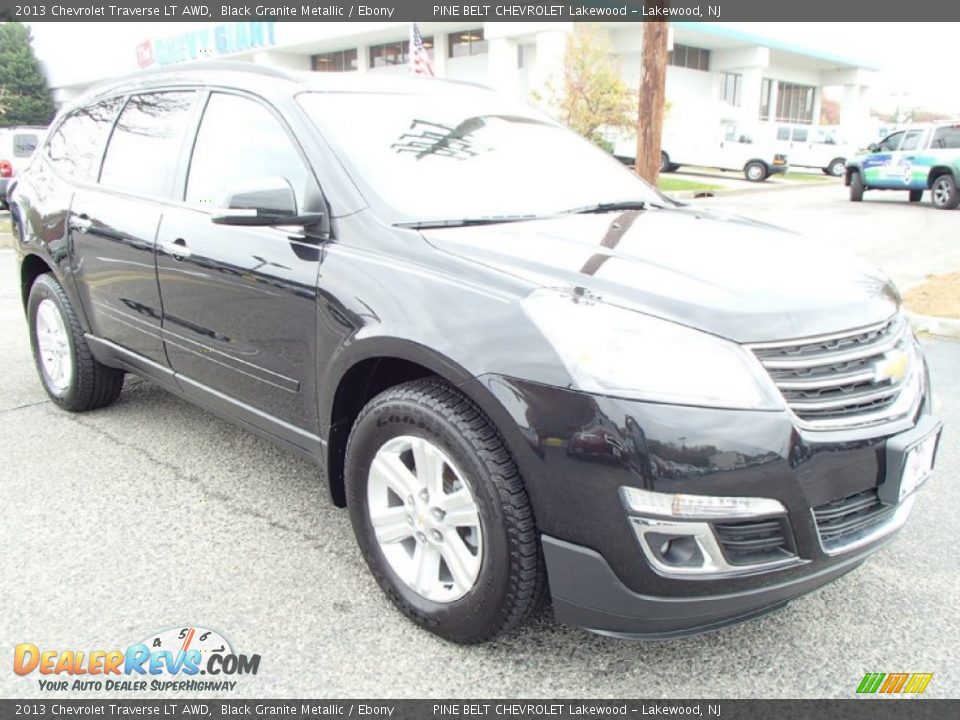2013 Chevrolet Traverse LT AWD Black Granite Metallic / Ebony Photo #3