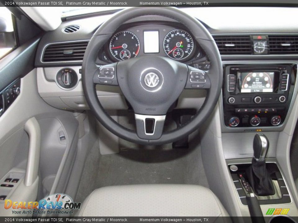 2014 Volkswagen Passat TDI SE Platinum Gray Metallic / Moonrock Photo #13