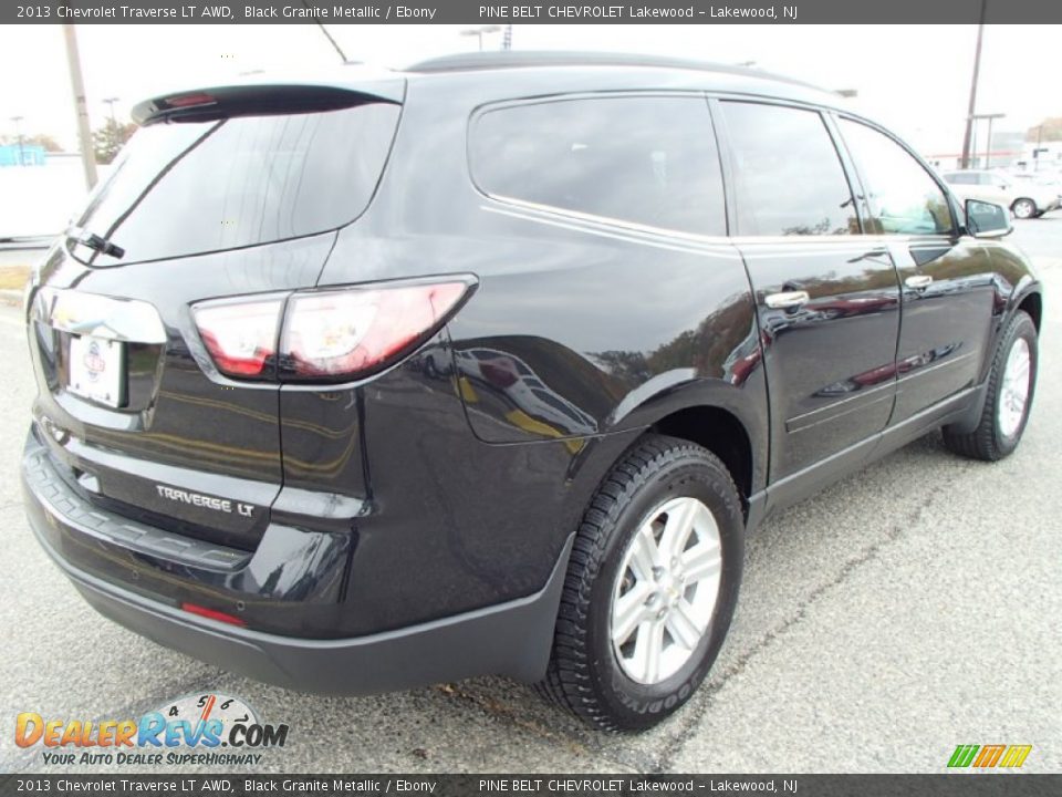 2013 Chevrolet Traverse LT AWD Black Granite Metallic / Ebony Photo #7