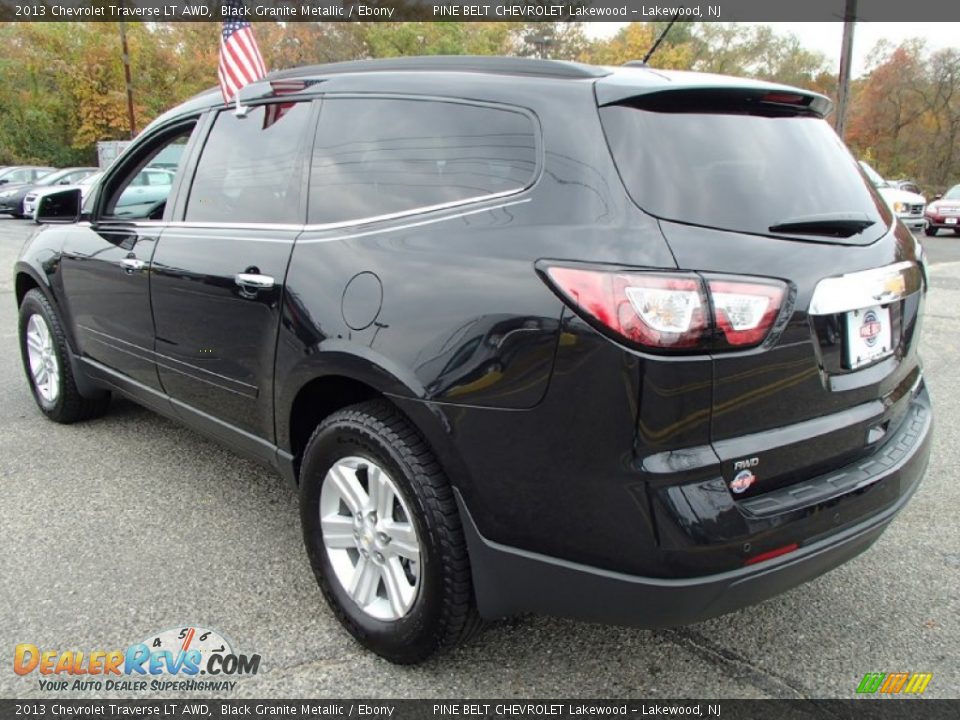 2013 Chevrolet Traverse LT AWD Black Granite Metallic / Ebony Photo #9