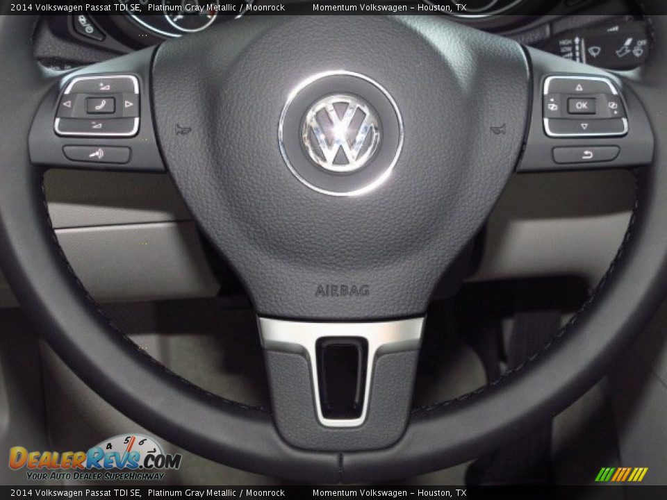 2014 Volkswagen Passat TDI SE Platinum Gray Metallic / Moonrock Photo #19