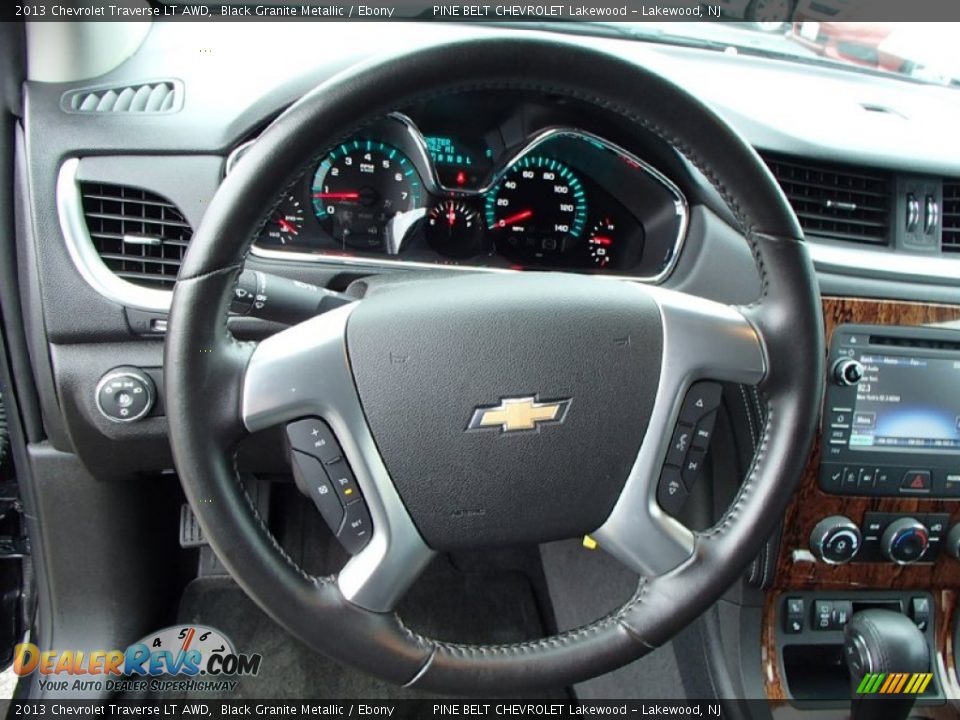2013 Chevrolet Traverse LT AWD Black Granite Metallic / Ebony Photo #14