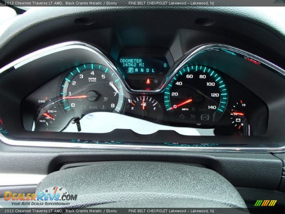 2013 Chevrolet Traverse LT AWD Black Granite Metallic / Ebony Photo #15
