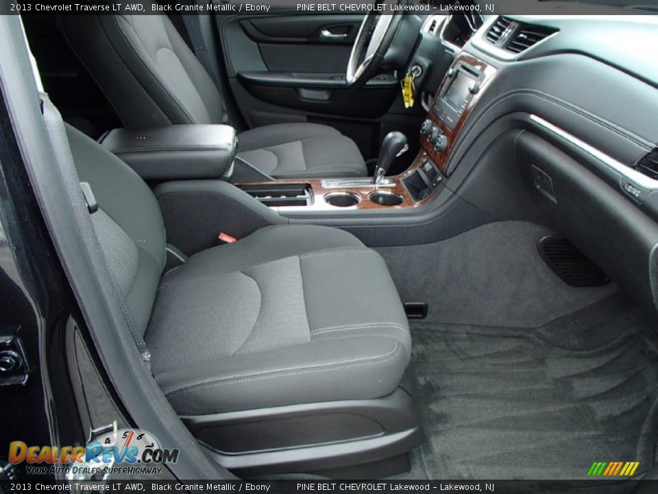 2013 Chevrolet Traverse LT AWD Black Granite Metallic / Ebony Photo #20