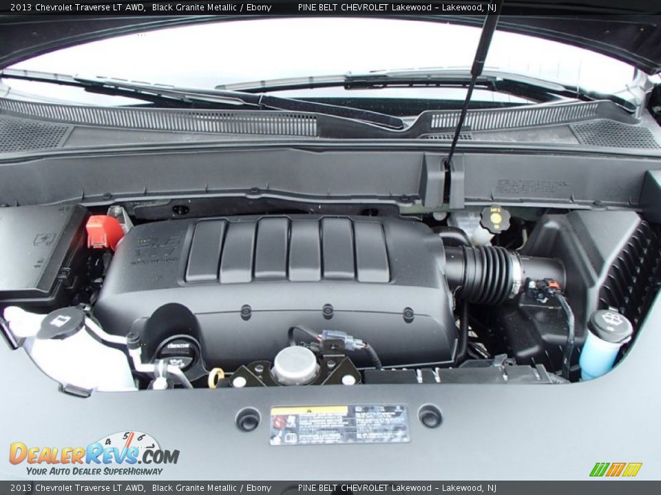 2013 Chevrolet Traverse LT AWD Black Granite Metallic / Ebony Photo #22