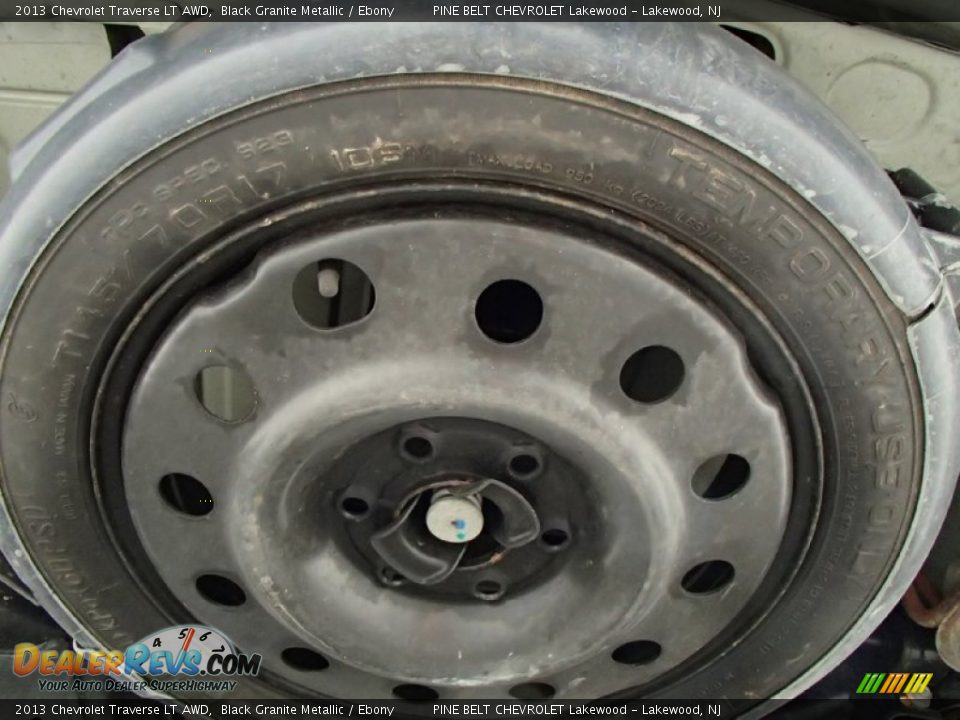 2013 Chevrolet Traverse LT AWD Black Granite Metallic / Ebony Photo #28
