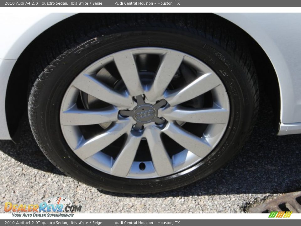 2010 Audi A4 2.0T quattro Sedan Ibis White / Beige Photo #4