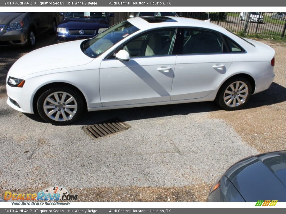 2010 Audi A4 2.0T quattro Sedan Ibis White / Beige Photo #5