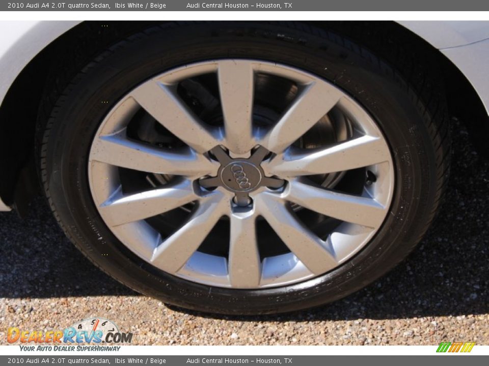 2010 Audi A4 2.0T quattro Sedan Ibis White / Beige Photo #6
