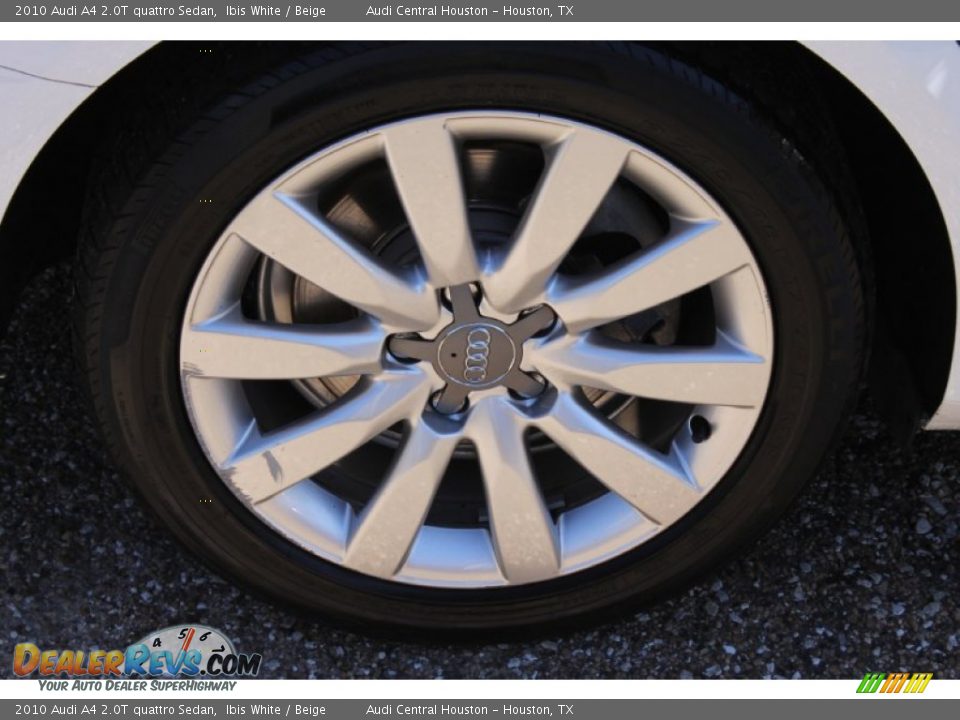2010 Audi A4 2.0T quattro Sedan Ibis White / Beige Photo #10