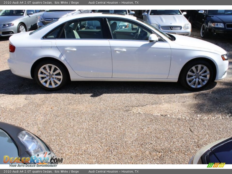 2010 Audi A4 2.0T quattro Sedan Ibis White / Beige Photo #11