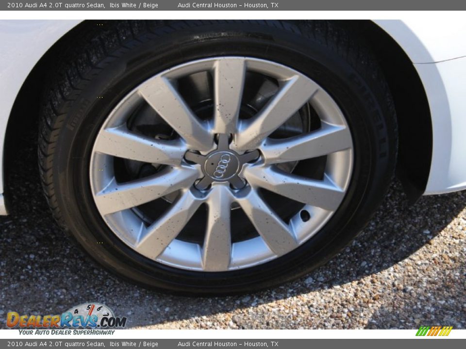 2010 Audi A4 2.0T quattro Sedan Ibis White / Beige Photo #12
