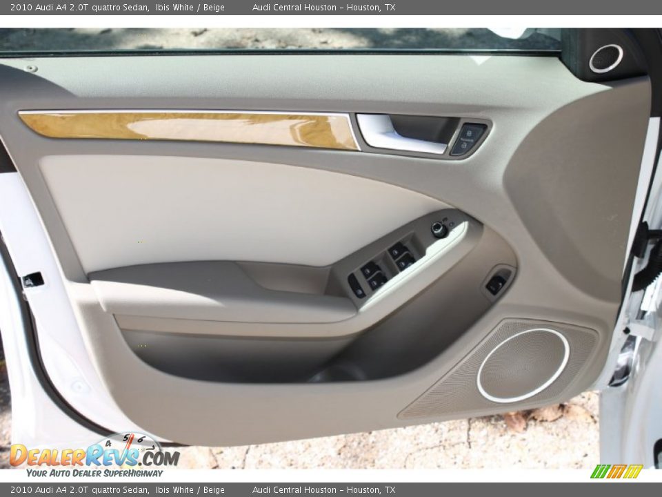 2010 Audi A4 2.0T quattro Sedan Ibis White / Beige Photo #13