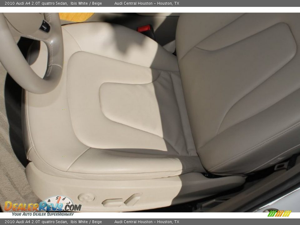 2010 Audi A4 2.0T quattro Sedan Ibis White / Beige Photo #14