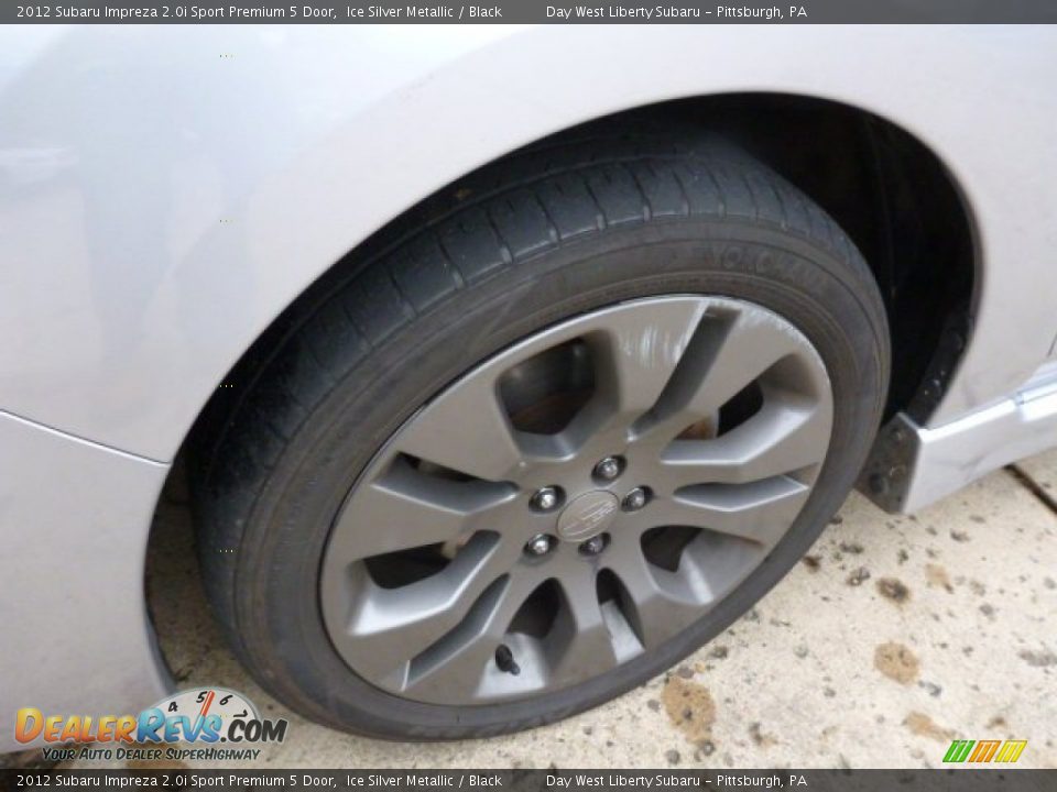 2012 Subaru Impreza 2.0i Sport Premium 5 Door Ice Silver Metallic / Black Photo #9
