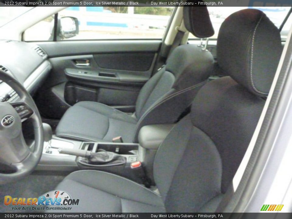 2012 Subaru Impreza 2.0i Sport Premium 5 Door Ice Silver Metallic / Black Photo #10