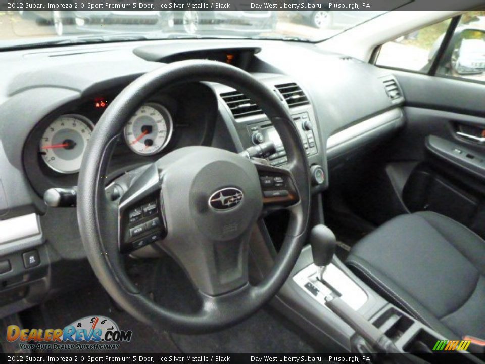 2012 Subaru Impreza 2.0i Sport Premium 5 Door Ice Silver Metallic / Black Photo #11