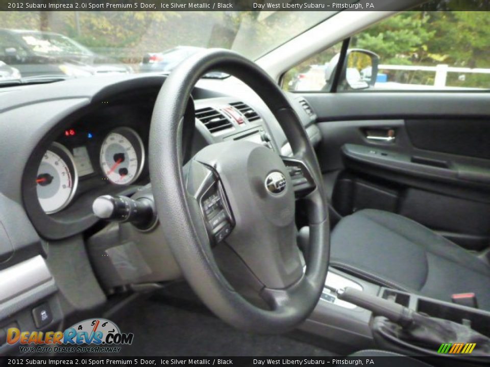 2012 Subaru Impreza 2.0i Sport Premium 5 Door Ice Silver Metallic / Black Photo #15