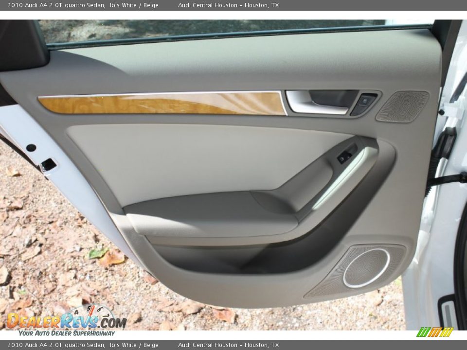 2010 Audi A4 2.0T quattro Sedan Ibis White / Beige Photo #25