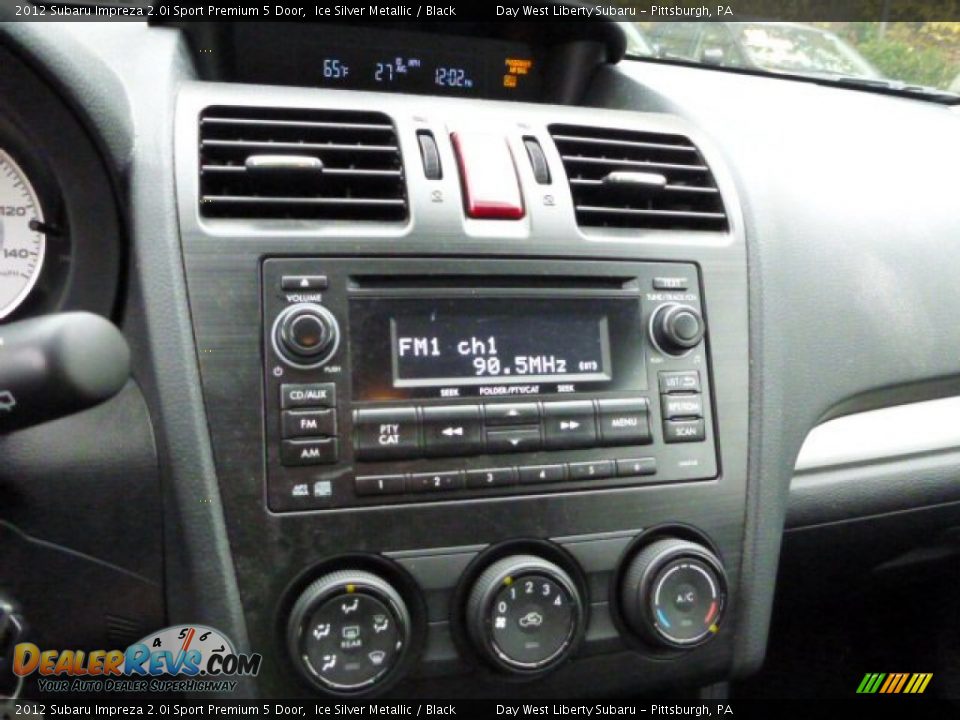 2012 Subaru Impreza 2.0i Sport Premium 5 Door Ice Silver Metallic / Black Photo #19