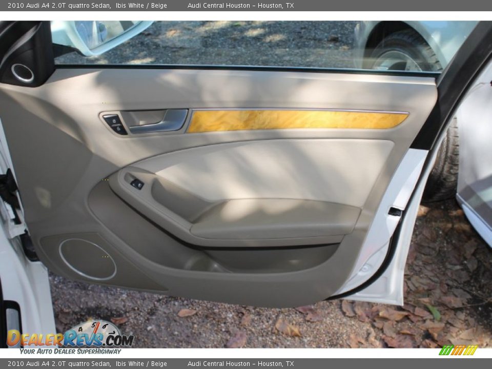 2010 Audi A4 2.0T quattro Sedan Ibis White / Beige Photo #32