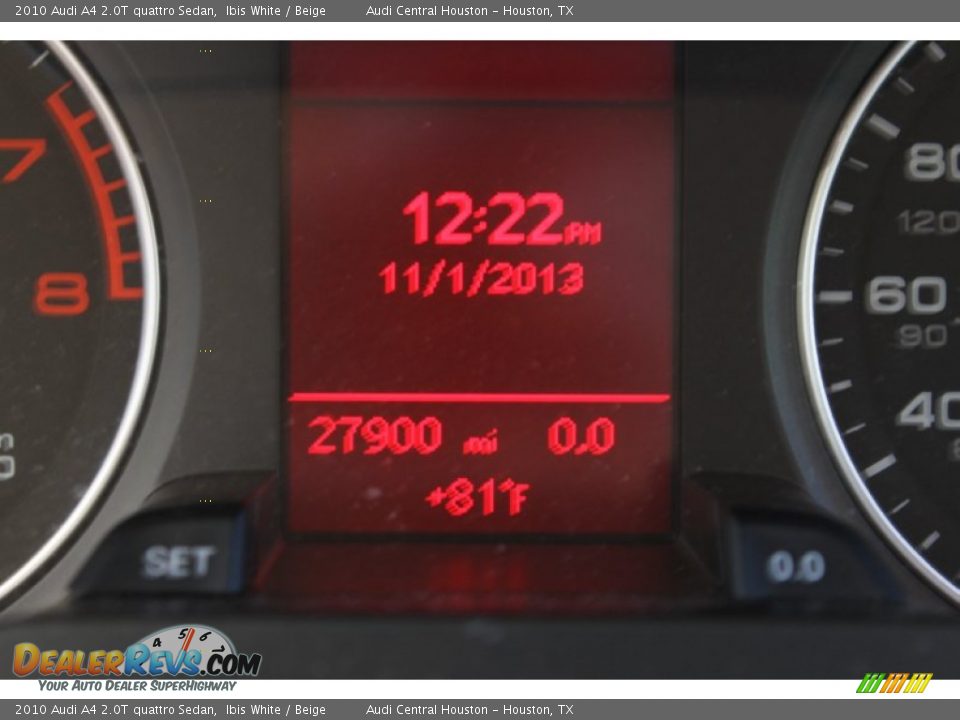 2010 Audi A4 2.0T quattro Sedan Ibis White / Beige Photo #36