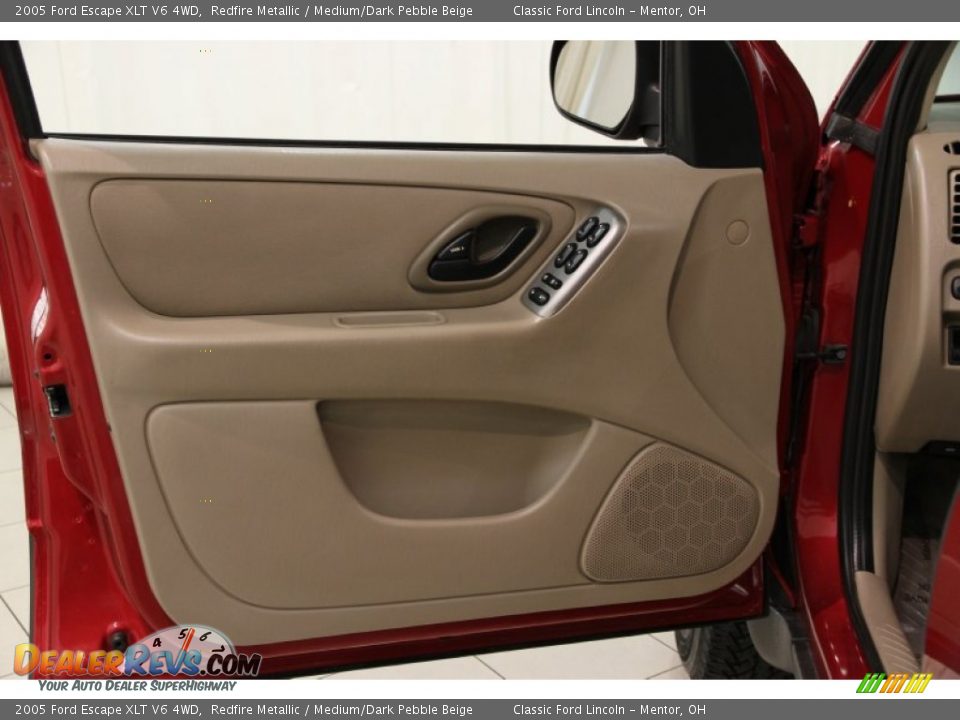2005 Ford Escape XLT V6 4WD Redfire Metallic / Medium/Dark Pebble Beige Photo #4